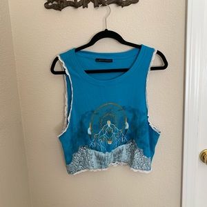 Frilly dream catcher muscle tank